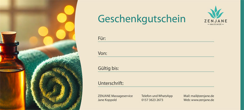 Massage Gutschein Augsburg